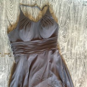 Azazie Faith Steel Gray bridesmaid dress